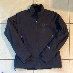 Large Womens Black Patagonia Windstopper Windbreaker Jacket